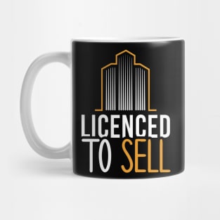 Licensed to Sell Real Estate Agent Funny Realtor Gift Idea Mug